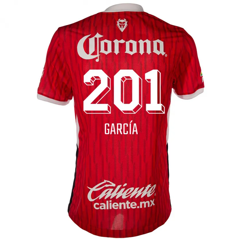 Danxen Barn Eros García #201 Röd Vit Hemmatröja Matchtröjor 2024/25 Tröjor T-Tröja