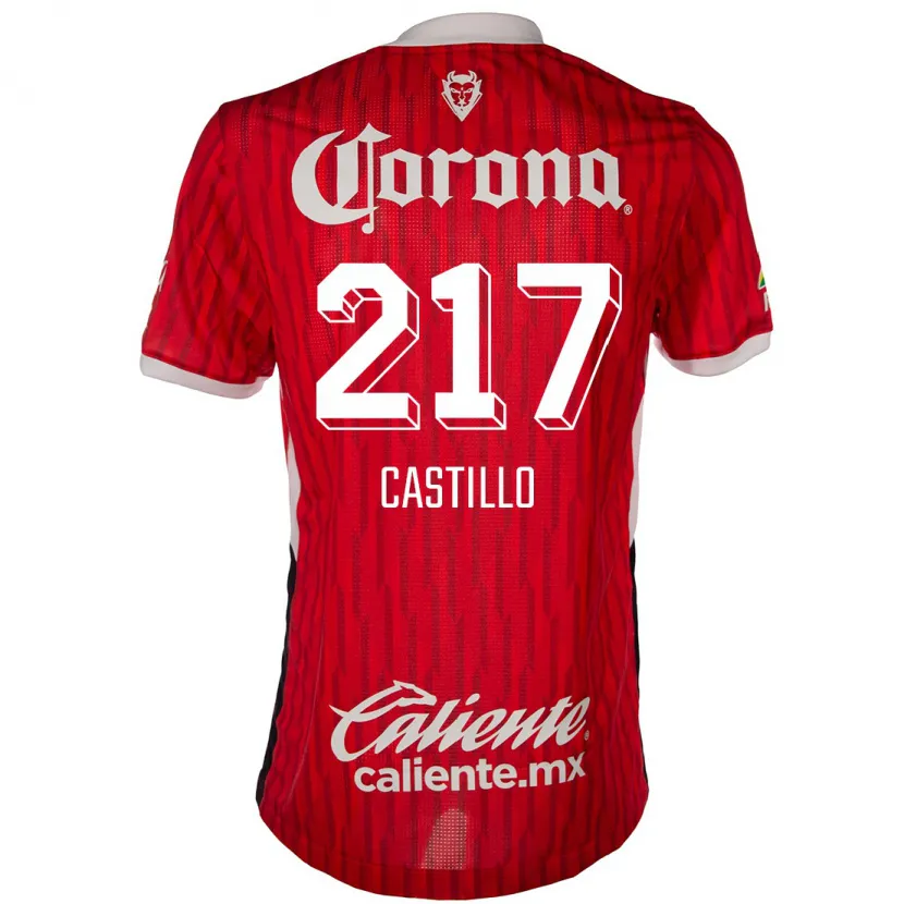 Danxen Barn Klever Castillo #217 Röd Vit Hemmatröja Matchtröjor 2024/25 Tröjor T-Tröja