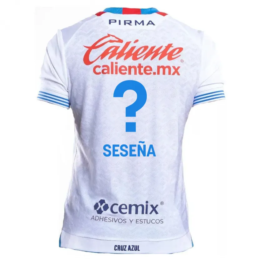 Danxen Barn Miguel Seseña #0 Vit Blå Bortatröja Matchtröjor 2024/25 Tröjor T-Tröja