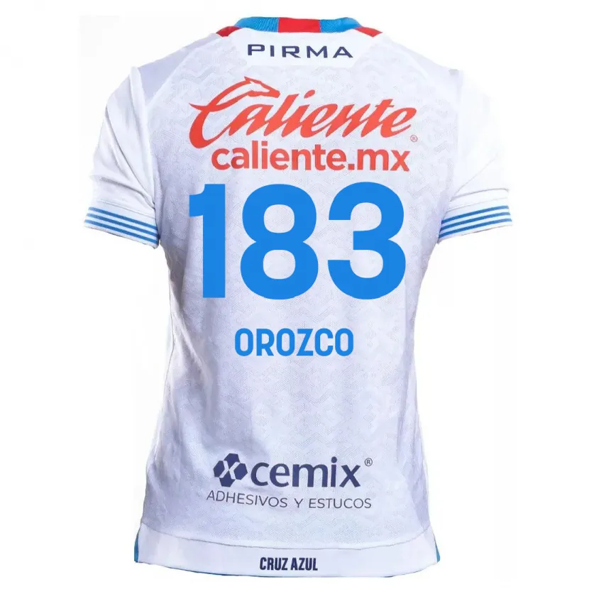 Danxen Barn Fabrizzio Orozco #183 Vit Blå Bortatröja Matchtröjor 2024/25 Tröjor T-Tröja