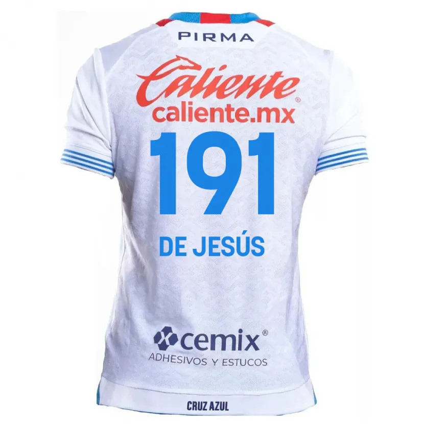 Danxen Barn Luis De Jesús #191 Vit Blå Bortatröja Matchtröjor 2024/25 Tröjor T-Tröja