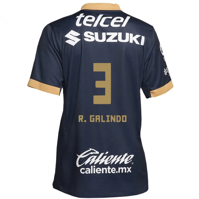 Danxen Barn José Galindo #3 Obsidian Guld Vit Bortatröja Matchtröjor 2024/25 Tröjor T-Tröja
