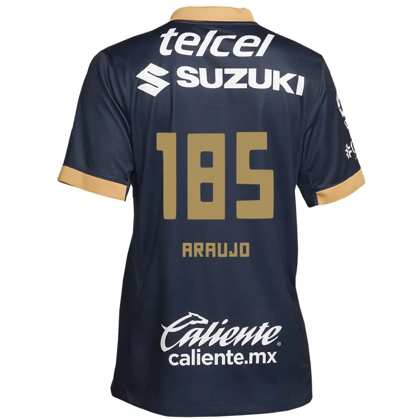 Danxen Barn Andrés Araujo #185 Obsidian Guld Vit Bortatröja Matchtröjor 2024/25 Tröjor T-Tröja