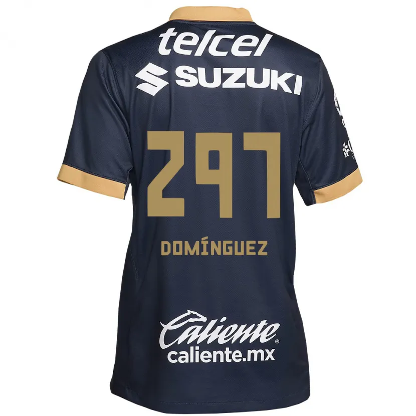 Danxen Barn Julio Domínguez #297 Obsidian Guld Vit Bortatröja Matchtröjor 2024/25 Tröjor T-Tröja