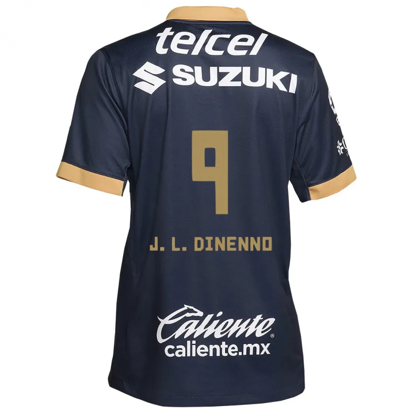 Danxen Barn Juan Dinenno #9 Obsidian Guld Vit Bortatröja Matchtröjor 2024/25 Tröjor T-Tröja