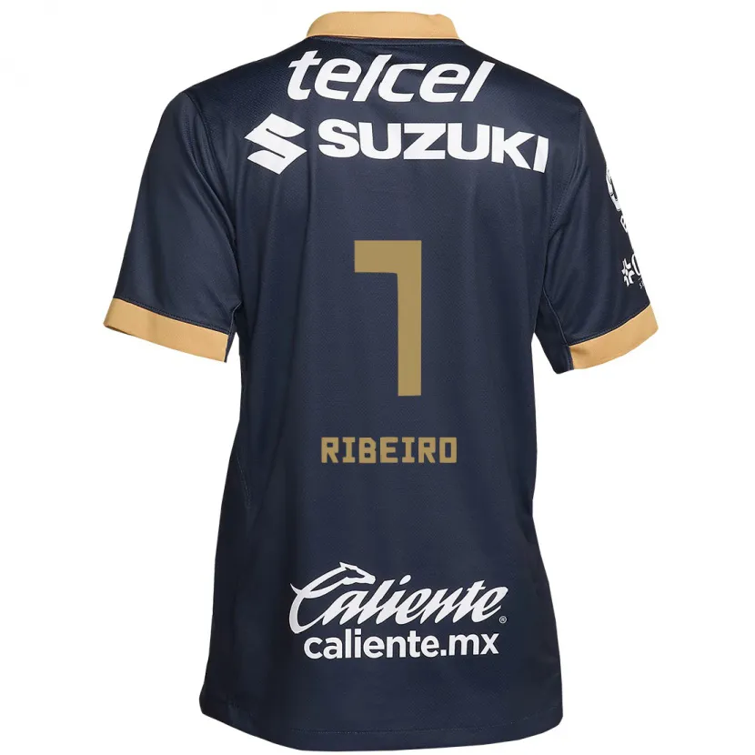 Danxen Barn Stephanie Ribeiro #7 Obsidian Guld Vit Bortatröja Matchtröjor 2024/25 Tröjor T-Tröja