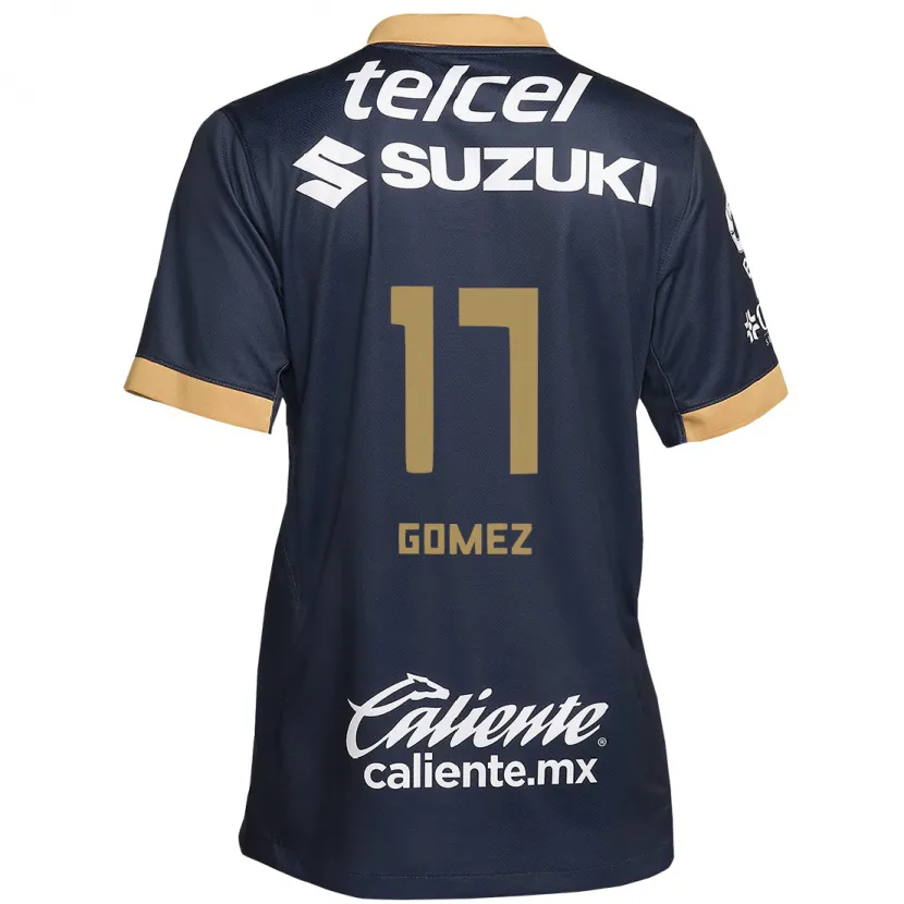 Danxen Barn Diana Gomez #17 Obsidian Guld Vit Bortatröja Matchtröjor 2024/25 Tröjor T-Tröja