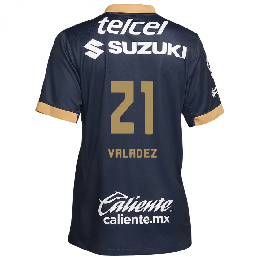 Danxen Barn Natalia Macias Valadez #21 Obsidian Guld Vit Bortatröja Matchtröjor 2024/25 Tröjor T-Tröja