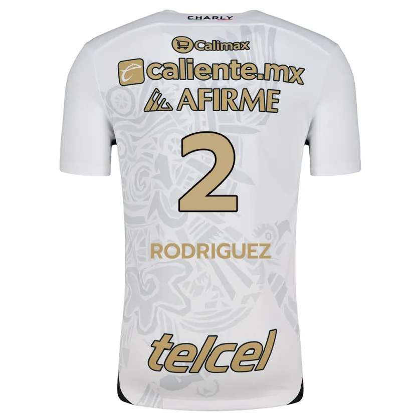 Danxen Barn Antonio Rodríguez #2 Vit Svart Bortatröja Matchtröjor 2024/25 Tröjor T-Tröja
