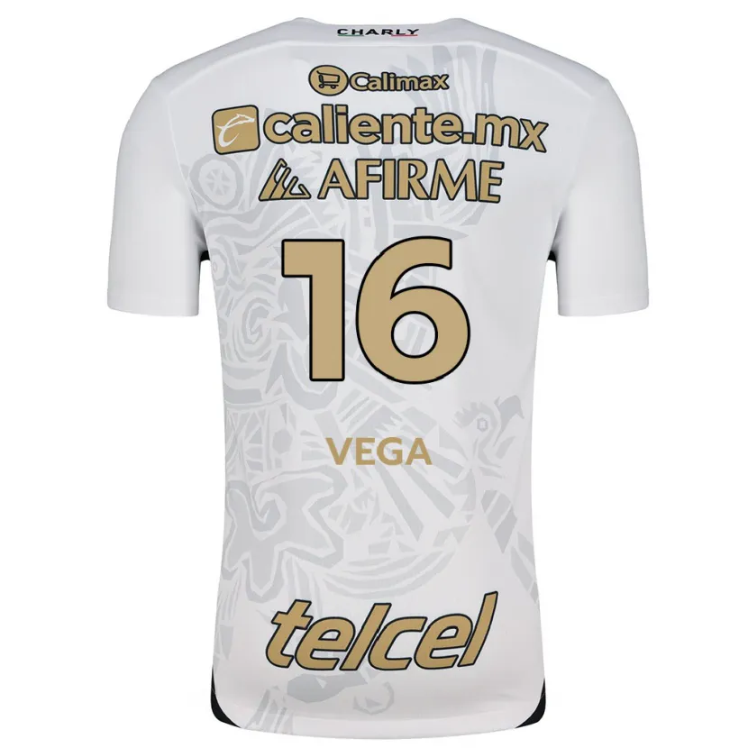 Danxen Barn Alan Vega #16 Vit Svart Bortatröja Matchtröjor 2024/25 Tröjor T-Tröja