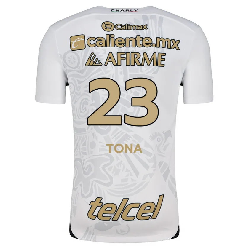 Danxen Barn Iván Tona #23 Vit Svart Bortatröja Matchtröjor 2024/25 Tröjor T-Tröja