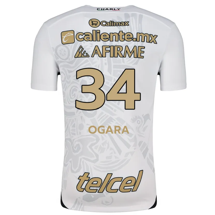 Danxen Barn Gerson Ogara #34 Vit Svart Bortatröja Matchtröjor 2024/25 Tröjor T-Tröja