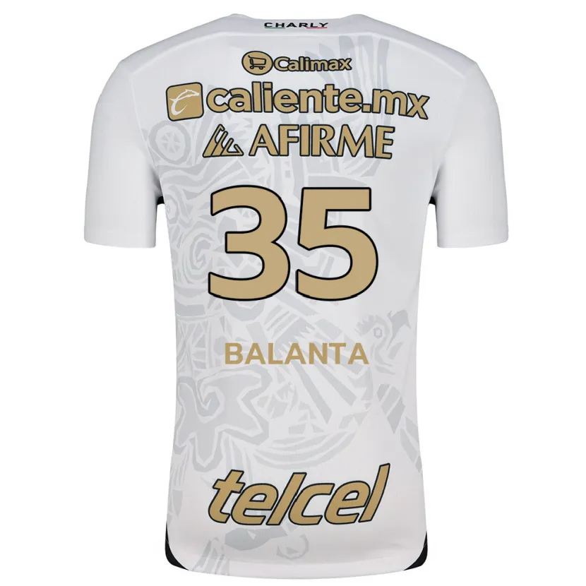 Danxen Barn Kevin Balanta #35 Vit Svart Bortatröja Matchtröjor 2024/25 Tröjor T-Tröja