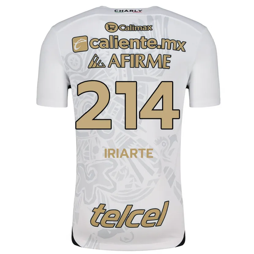 Danxen Barn Oliver Iriarte #214 Vit Svart Bortatröja Matchtröjor 2024/25 Tröjor T-Tröja