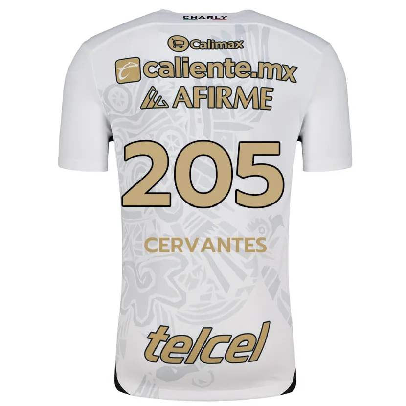 Danxen Barn Sebastián Cervantes #205 Vit Svart Bortatröja Matchtröjor 2024/25 Tröjor T-Tröja