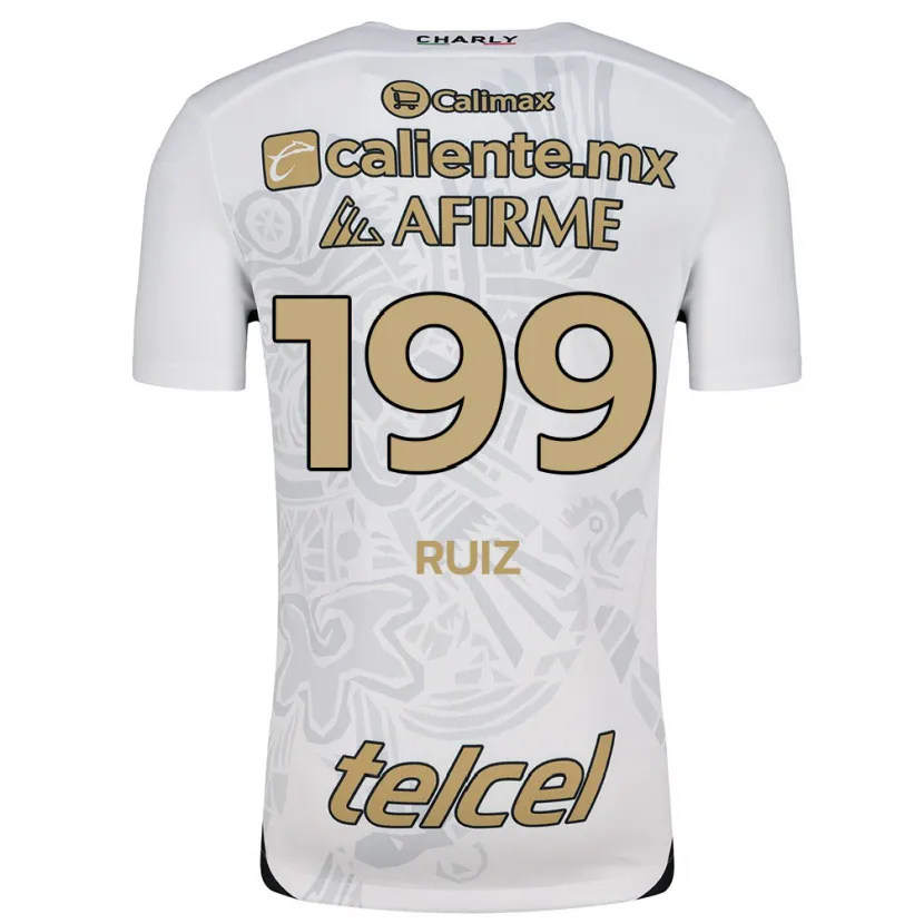 Danxen Barn Emilio Ruiz #199 Vit Svart Bortatröja Matchtröjor 2024/25 Tröjor T-Tröja