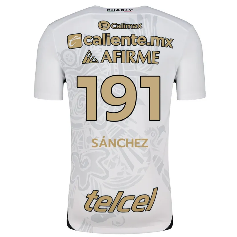 Danxen Barn Diego Sánchez #191 Vit Svart Bortatröja Matchtröjor 2024/25 Tröjor T-Tröja