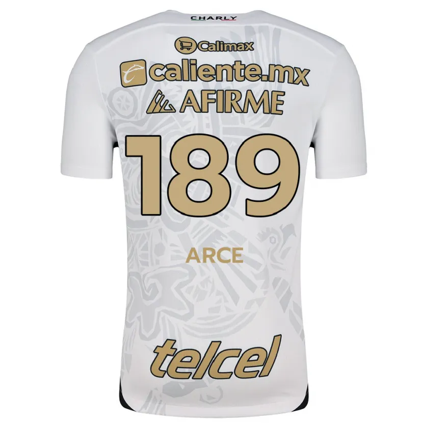Danxen Barn Diego Arce #189 Vit Svart Bortatröja Matchtröjor 2024/25 Tröjor T-Tröja