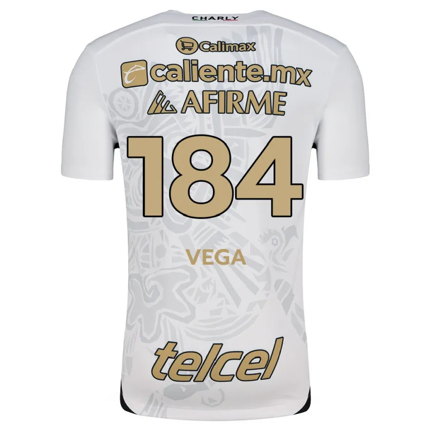 Danxen Barn Daniel Vega #184 Vit Svart Bortatröja Matchtröjor 2024/25 Tröjor T-Tröja