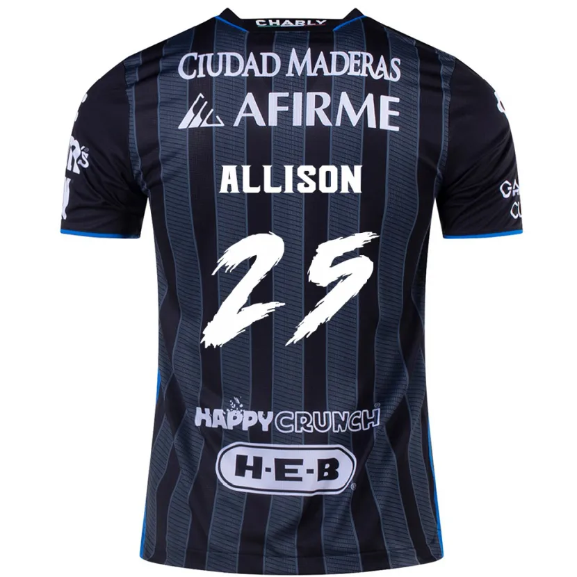 Danxen Barn Guillermo Allison #25 Vit Svart Bortatröja Matchtröjor 2024/25 Tröjor T-Tröja