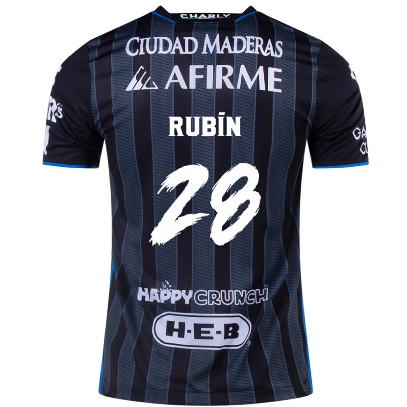 Danxen Barn Rubio Rubín #28 Vit Svart Bortatröja Matchtröjor 2024/25 Tröjor T-Tröja