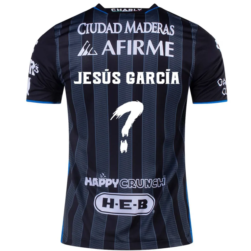 Danxen Barn Jesús García #0 Vit Svart Bortatröja Matchtröjor 2024/25 Tröjor T-Tröja