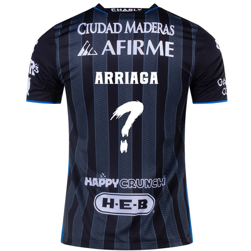 Danxen Barn Johan Arriaga #0 Vit Svart Bortatröja Matchtröjor 2024/25 Tröjor T-Tröja