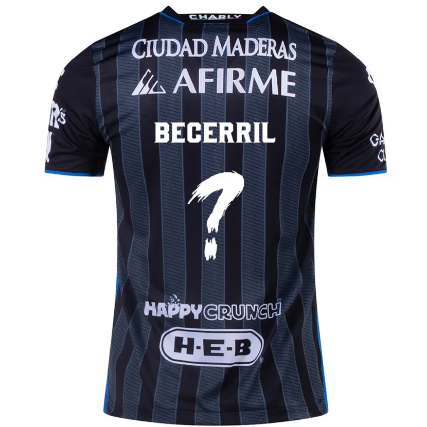 Danxen Barn Abner Becerril #0 Vit Svart Bortatröja Matchtröjor 2024/25 Tröjor T-Tröja
