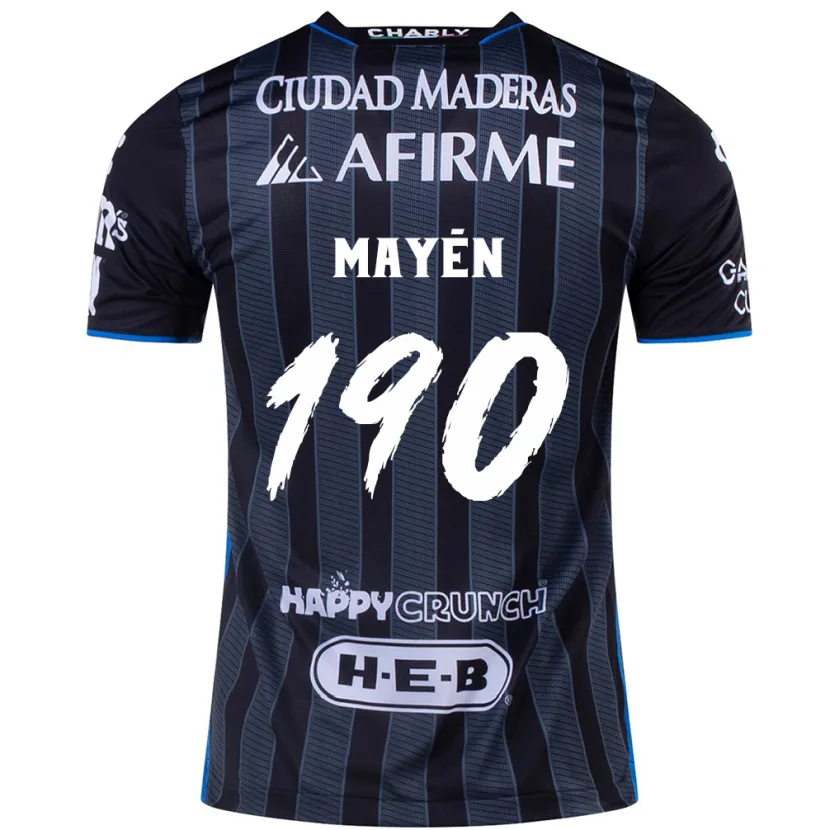 Danxen Barn Eduardo Mayén #190 Vit Svart Bortatröja Matchtröjor 2024/25 Tröjor T-Tröja
