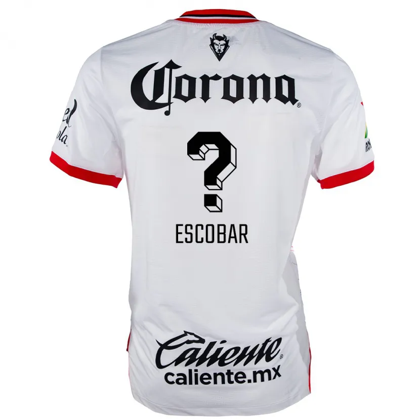 Danxen Barn Juan Escobar #0 Vit Röd Bortatröja Matchtröjor 2024/25 Tröjor T-Tröja