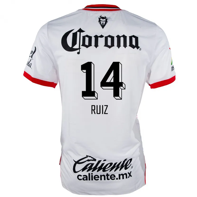 Danxen Barn Marcel Ruiz #14 Vit Röd Bortatröja Matchtröjor 2024/25 Tröjor T-Tröja