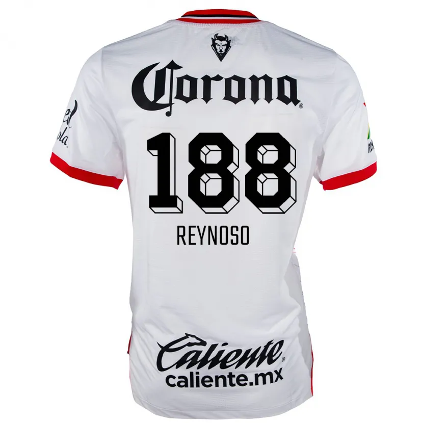 Danxen Barn Daniel Reynoso #188 Vit Röd Bortatröja Matchtröjor 2024/25 Tröjor T-Tröja
