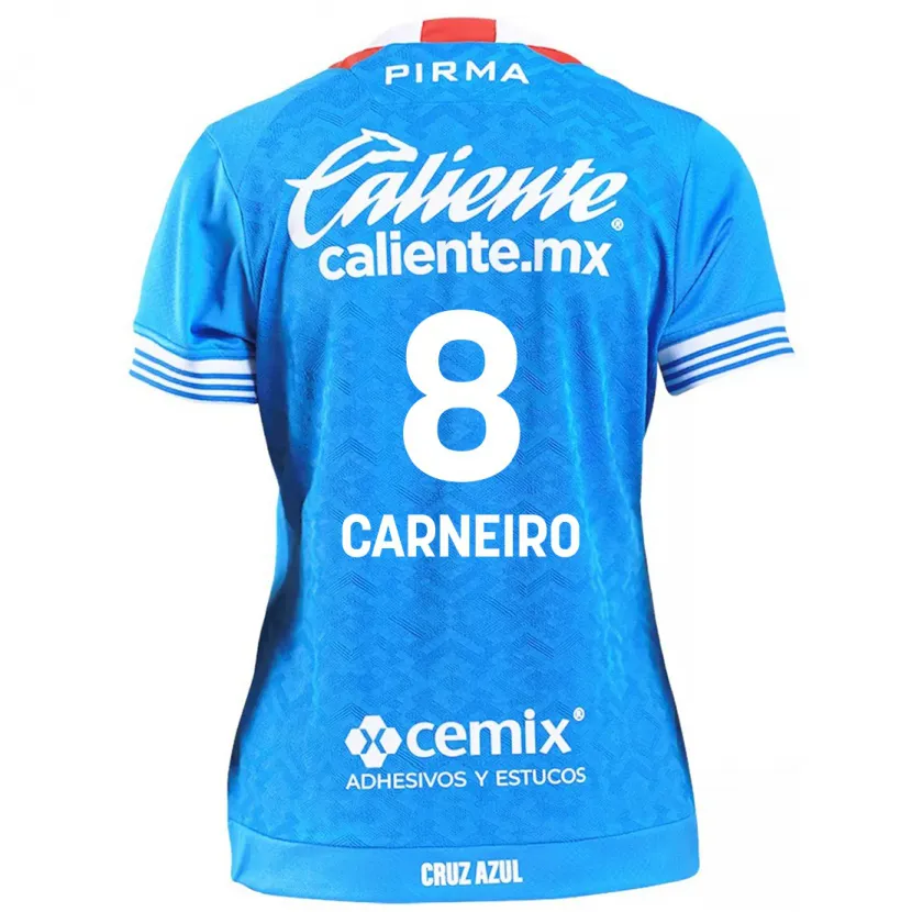 Danxen Män Gonzalo Carneiro #8 Himmelsblå Hemmatröja Matchtröjor 2024/25 Tröjor T-Tröja