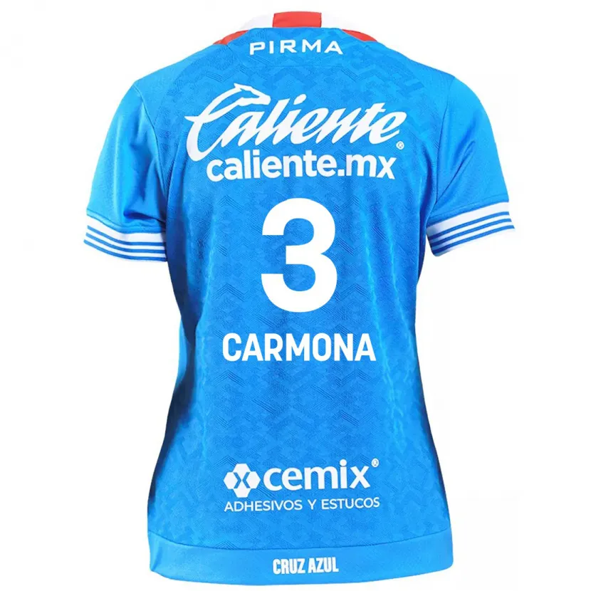 Danxen Män Edith Carmona #3 Himmelsblå Hemmatröja Matchtröjor 2024/25 Tröjor T-Tröja