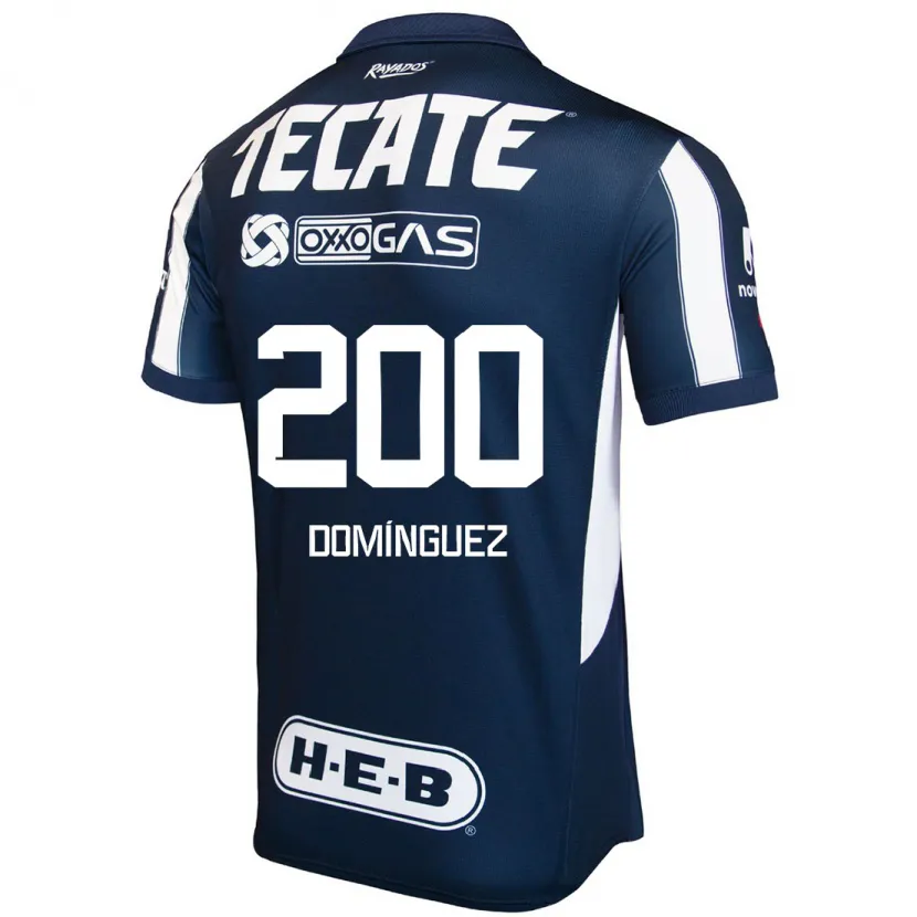 Danxen Män Joel Domínguez #200 Blå Röd Vit Hemmatröja Matchtröjor 2024/25 Tröjor T-Tröja