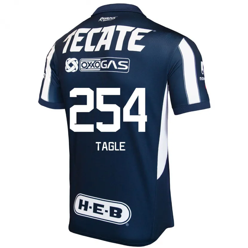Danxen Män Alessandro Tagle #254 Blå Röd Vit Hemmatröja Matchtröjor 2024/25 Tröjor T-Tröja