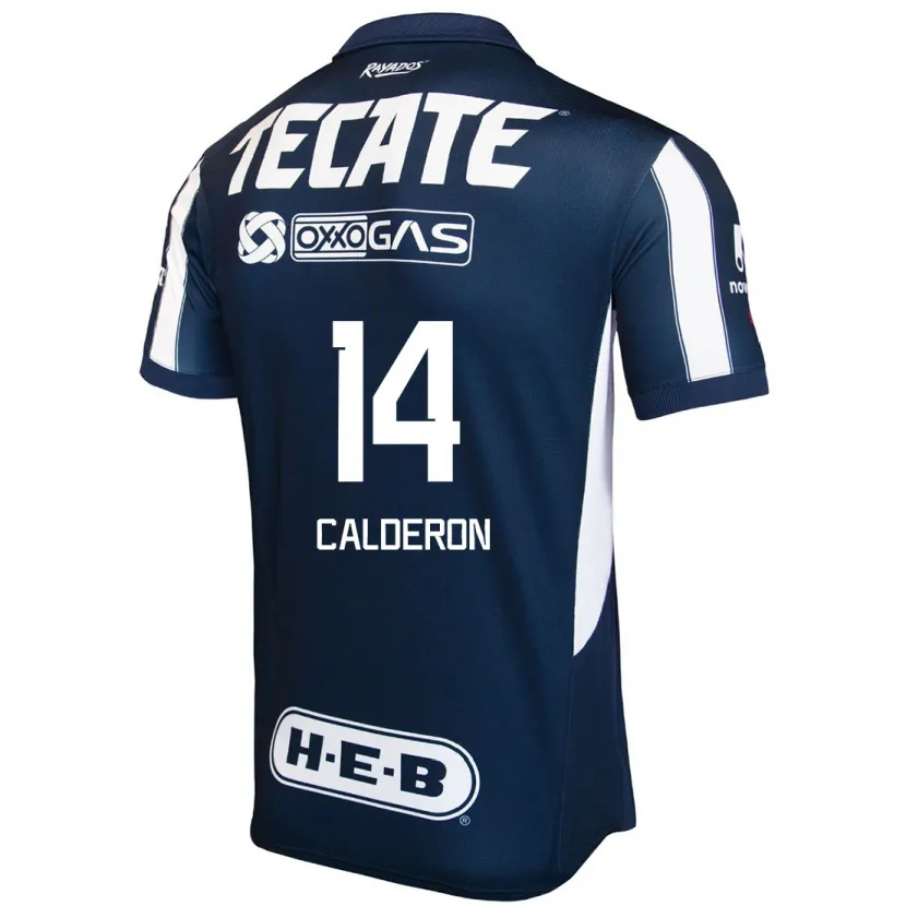 Danxen Män Alejandra Calderon #14 Blå Röd Vit Hemmatröja Matchtröjor 2024/25 Tröjor T-Tröja