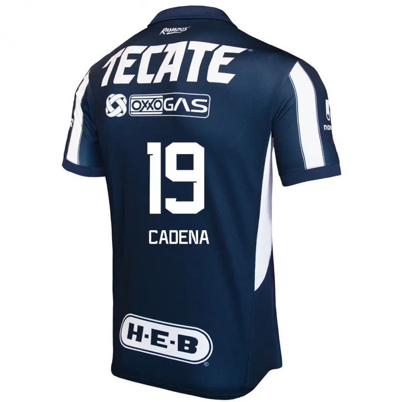 Danxen Män Mariana Cadena #19 Blå Röd Vit Hemmatröja Matchtröjor 2024/25 Tröjor T-Tröja