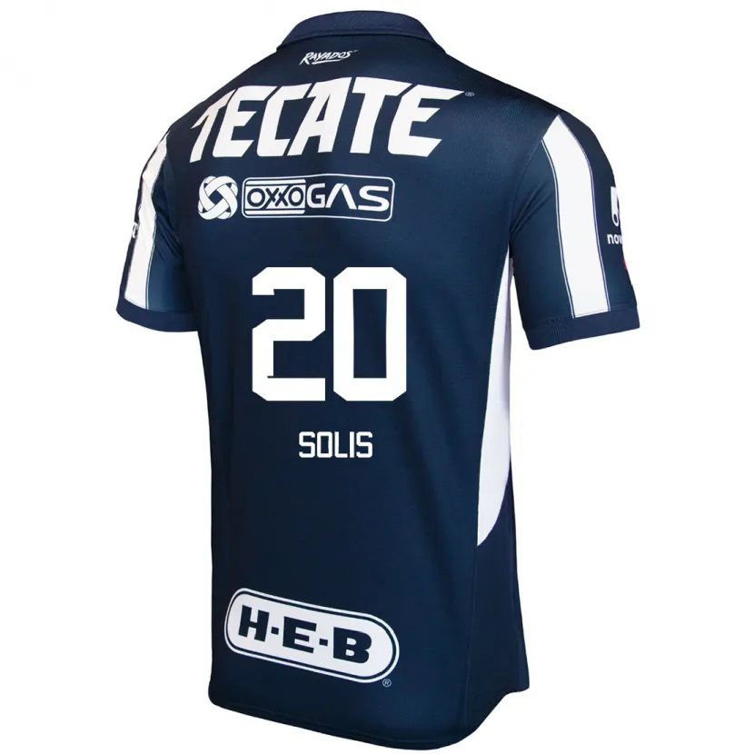 Danxen Män Daniela Solis #20 Blå Röd Vit Hemmatröja Matchtröjor 2024/25 Tröjor T-Tröja