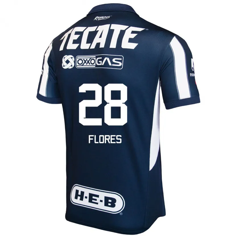 Danxen Män Silvana Flores #28 Blå Röd Vit Hemmatröja Matchtröjor 2024/25 Tröjor T-Tröja