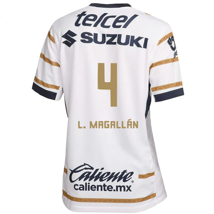 Danxen Män Lisandro Magallán #4 Vit Obsidian Hemmatröja Matchtröjor 2024/25 Tröjor T-Tröja