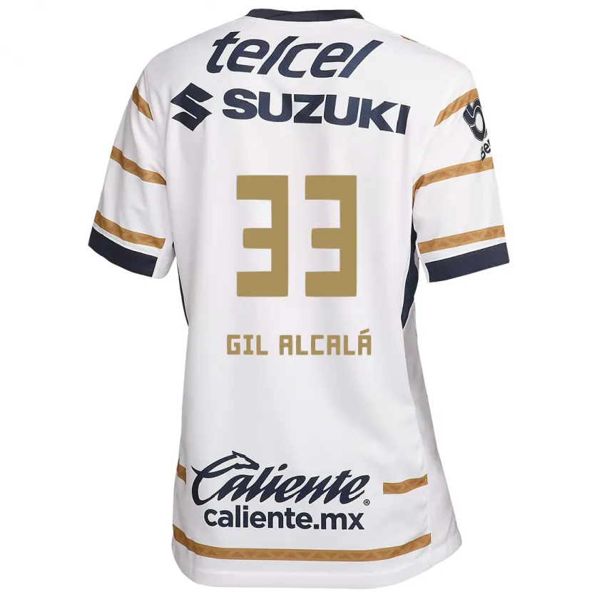 Danxen Män Gil Alcalá #33 Vit Obsidian Hemmatröja Matchtröjor 2024/25 Tröjor T-Tröja