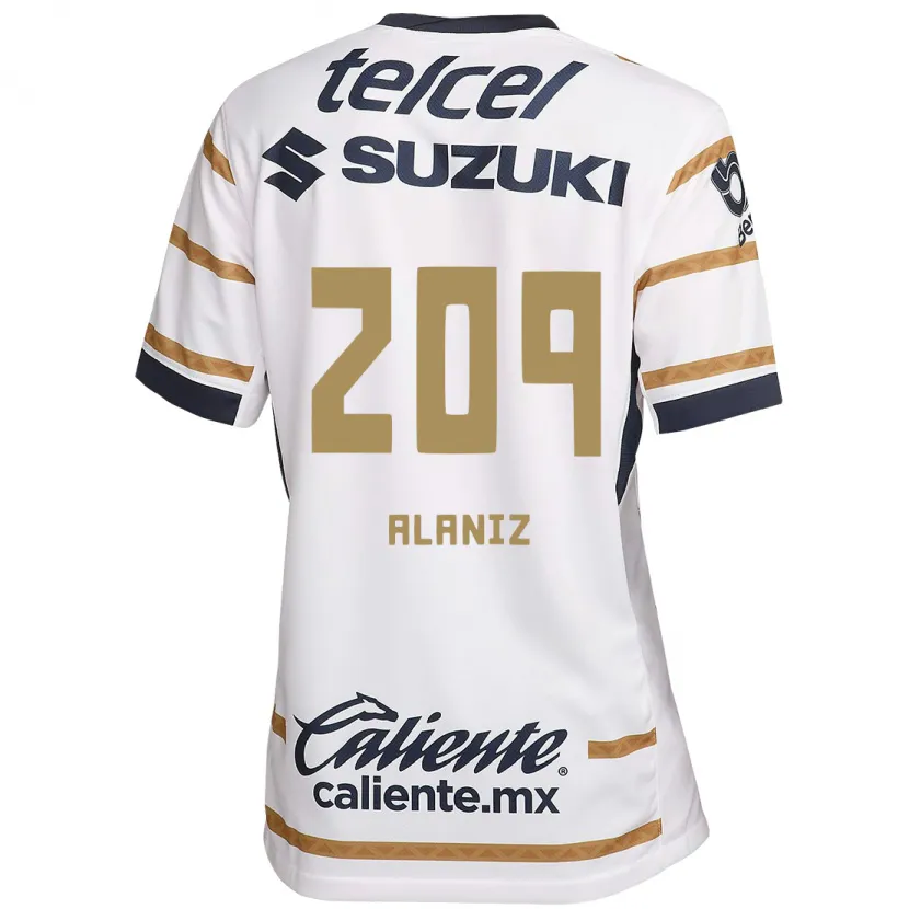 Danxen Män Jorge Alaniz #209 Vit Obsidian Hemmatröja Matchtröjor 2024/25 Tröjor T-Tröja