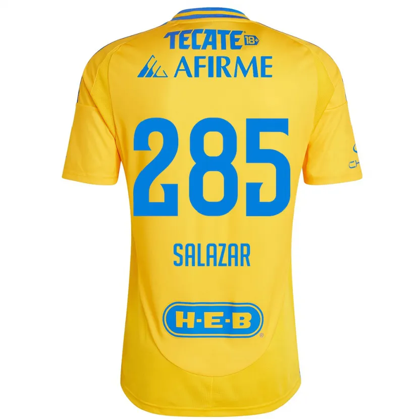 Danxen Män Bryan Salazar #285 Guld Gul Hemmatröja Matchtröjor 2024/25 Tröjor T-Tröja