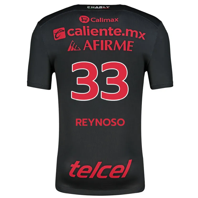 Danxen Män Emanuel Reynoso #33 Svart Röd Hemmatröja Matchtröjor 2024/25 Tröjor T-Tröja