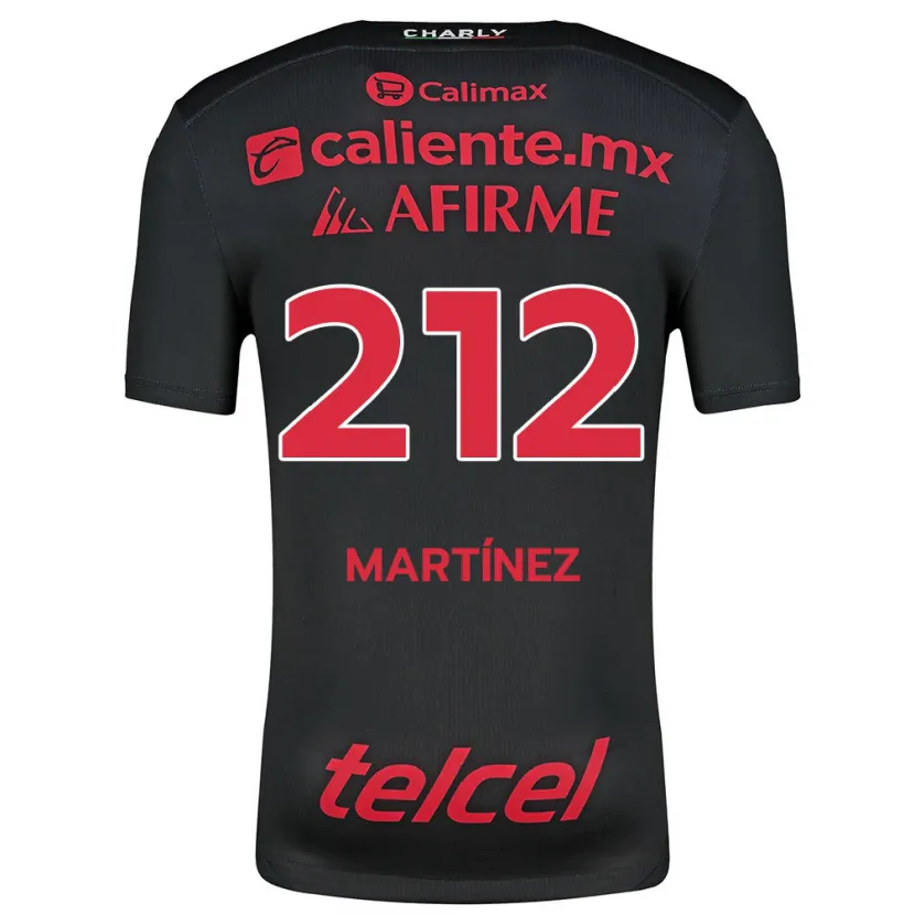 Danxen Män Juan Martínez #212 Svart Röd Hemmatröja Matchtröjor 2024/25 Tröjor T-Tröja