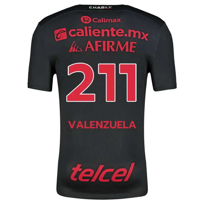 Danxen Män Aldieri Valenzuela #211 Svart Röd Hemmatröja Matchtröjor 2024/25 Tröjor T-Tröja