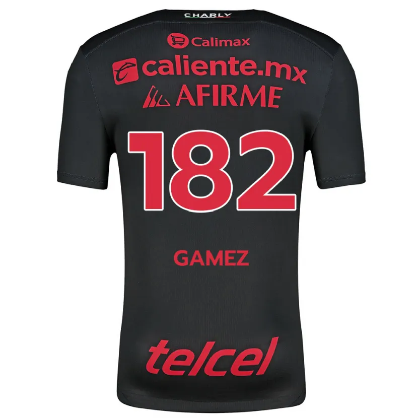 Danxen Män Mark Gamez #182 Svart Röd Hemmatröja Matchtröjor 2024/25 Tröjor T-Tröja