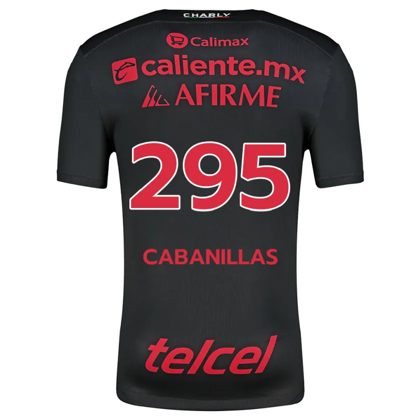 Danxen Män Osvaldo Cabanillas #295 Svart Röd Hemmatröja Matchtröjor 2024/25 Tröjor T-Tröja