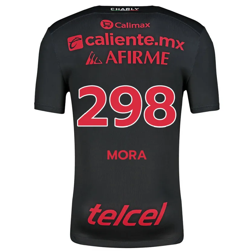 Danxen Män Gilberto Mora #298 Svart Röd Hemmatröja Matchtröjor 2024/25 Tröjor T-Tröja